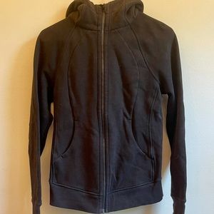 Black Lululemon Scuba Hoodie size 6